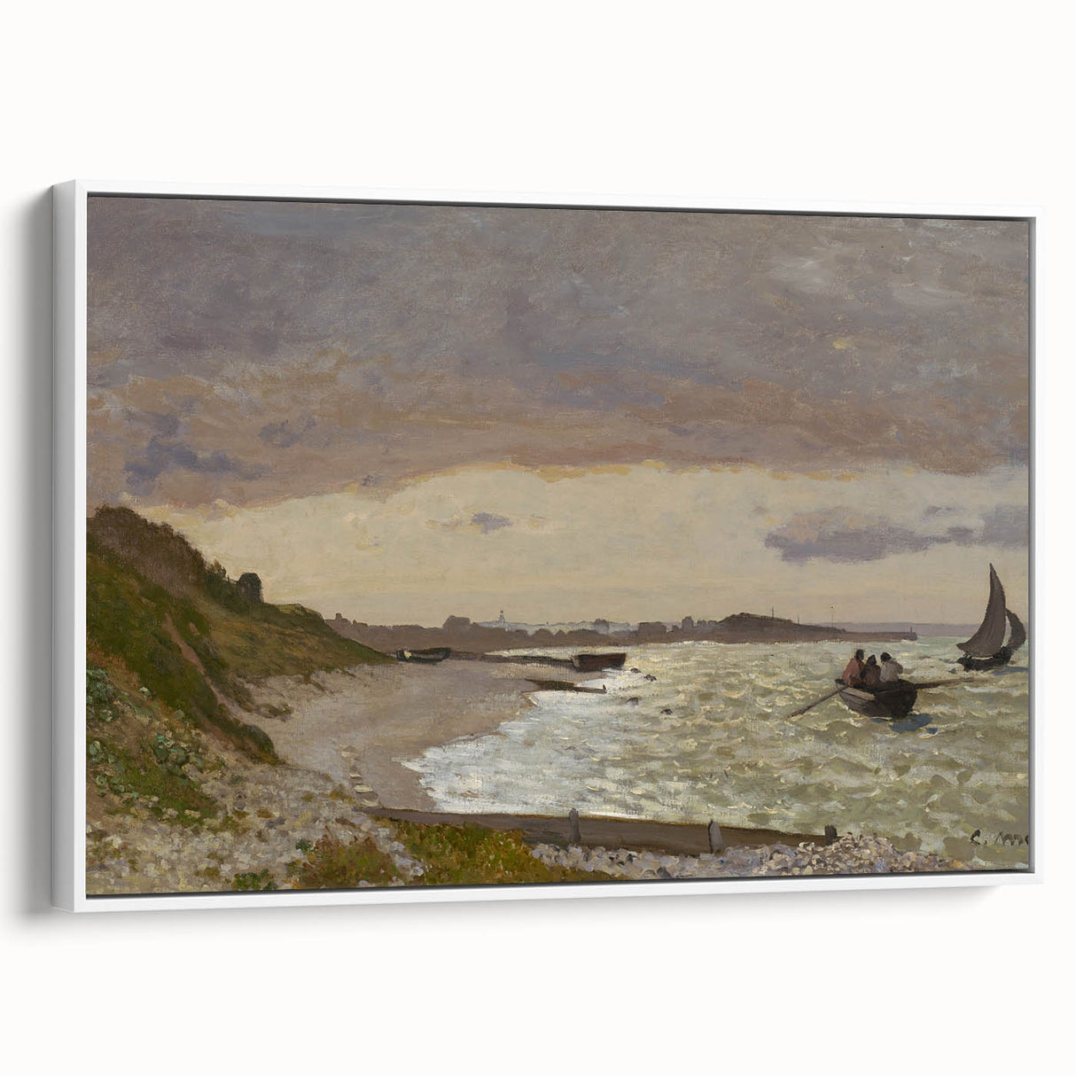 Impressionist Seascape Wall Art - Coastal Scene by Monet Print