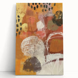 Large black and white stretched canvas featuring a minimalist autumn tree, ideal for kitchen wall art.