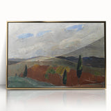 Classic Romantic Paintings: Cemetery Road in Toledo Landscape