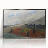 Classic Romantic Paintings: Cemetery Road in Toledo Landscape