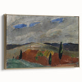 Classic Romantic Paintings: Cemetery Road in Toledo Landscape