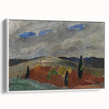 Classic Romantic Paintings: Cemetery Road in Toledo Landscape