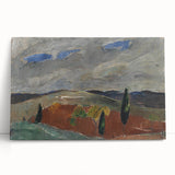 Classic Romantic Paintings: Cemetery Road in Toledo Landscape