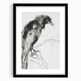 Abstract figurative artwork framed in black with a white mat, showcasing a modern aesthetic ideal for contemporary home decor or gallery display.
