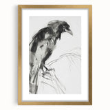 Elegant gold-framed abstract figurative artwork with a matte finish, showcasing intricate details and a modern design, perfect for enhancing contemporary decor.