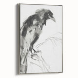 Framed abstract figurative artwork with a silver frame, showcasing vibrant colors and fluid shapes, perfect for modern home decor. Ideal for enhancing living spaces.