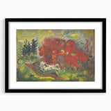 Expressionist Art - Reclining Nude in a Garden