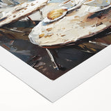 Art deco poster featuring a stylized cocktail glass in vibrant neon colors on a rolled canvas.