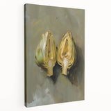 Large canvas featuring colorful array of fruits, ideal for kitchen wall art.