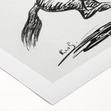 Minimalist Galloping Horse Wall Art - Modern Black and White Decor