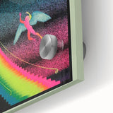 Led Zeppelin Rainbow Zeppelin Poster | Retro 1970s Music Wall Art