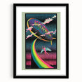 Led Zeppelin Rainbow Zeppelin Poster | Retro 1970s Music Wall Art