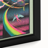 Led Zeppelin Rainbow Zeppelin Poster | Retro 1970s Music Wall Art