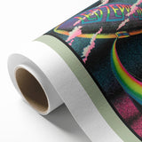 Led Zeppelin Rainbow Zeppelin Poster | Retro 1970s Music Wall Art