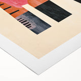 Modern Geometric Elephant Girls Room Wall Art – Kids Art Print