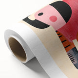 Modern Geometric Elephant Girls Room Wall Art – Kids Art Print