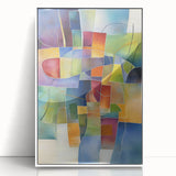 Vibrant Geometric Wall Art – Multicolor Modern Canvas Print