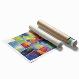 Vibrant Geometric Wall Art – Multicolor Modern Canvas Print