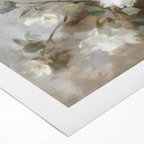 Vibrant abstract floral artwork on rolled canvas, showcasing bold colors and intricate patterns, ideal for modern home decor or art enthusiasts.