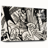 Modern Expressionism Wall Art | Abstract Black and White Print