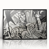 Modern Expressionism Wall Art | Abstract Black and White Print