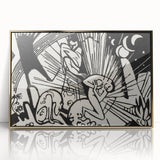 Modern Expressionism Wall Art | Abstract Black and White Print