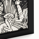 Modern Expressionism Wall Art | Abstract Black and White Print