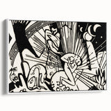 Modern Expressionism Wall Art | Abstract Black and White Print