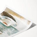 Extra large wall art featuring line art flowers in black on white, rolled print, ideal for large living room wall decor.