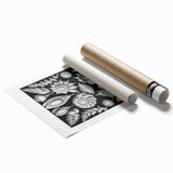 Scientific Nature Wall Art - Intricate Marine Microorganism Illustration