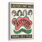 Led Zeppelin Exeter Civic Hall 1968 Poster | Retro Music Wall Art