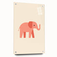 Minimalist Pink Elephant Girls Room Wall Art – Kids Art Print