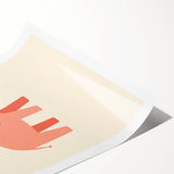 Minimalist Pink Elephant Girls Room Wall Art – Kids Art Print