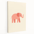 Minimalist Pink Elephant Girls Room Wall Art – Kids Art Print