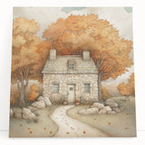 Black and white abstract tree design on large stretched canvas, ideal for kitchen wall art or bedroom ambiance.