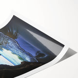 Vibrant rolled print showcasing a stunning landscape scene with intricate cave formations, designed to enhance any home decor. Packaged securely for safe delivery.