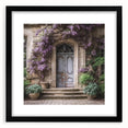 Extra large canvas featuring abstract art prints of colorful, textured doors, ideal for living room decor.