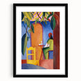 Expressionist Café Scene – Vibrant Abstract Turkish Café Wall Art