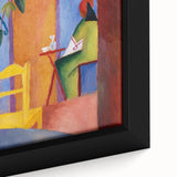 Expressionist Café Scene – Vibrant Abstract Turkish Café Wall Art