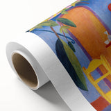 Expressionist Café Scene – Vibrant Abstract Turkish Café Wall Art