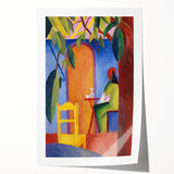 Expressionist Café Scene – Vibrant Abstract Turkish Café Wall Art