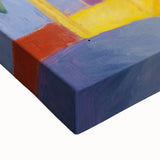 Expressionist Café Scene – Vibrant Abstract Turkish Café Wall Art