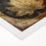 Vibrant rolled canvas wall art showcasing a floral design with colorful flowers and green leaves, perfect for adding a touch of nature to any room decor.