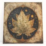 Stretched canvas wall art showcasing vibrant flowers and botanical leaves in soft pastel colors, beautifully leaning against a neutral wall, enhancing modern decor.