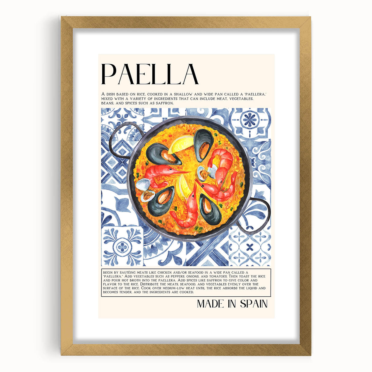 Extra large framed abstract art print of textured food dishes in muted earth tones, ideal for living room decor.