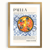 Extra large framed abstract art print of textured food dishes in muted earth tones, ideal for living room decor.