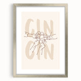 Extra large abstract art print featuring textured swirls in muted earth tones, framed in silver, ideal for living room decor.