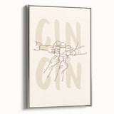 Framed canvas featuring a colorful landscape painting with vintage poster art style, ideal for enhancing black wall decor.