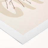 Art deco poster featuring a stylized cocktail glass in muted gold and black, printed on rolled canvas.