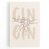 Black and white stretched canvas depicting various kitchen utensils, ideal for kitchen wall art.